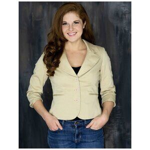 Isabel & Nina Tan Blazer Size 4
